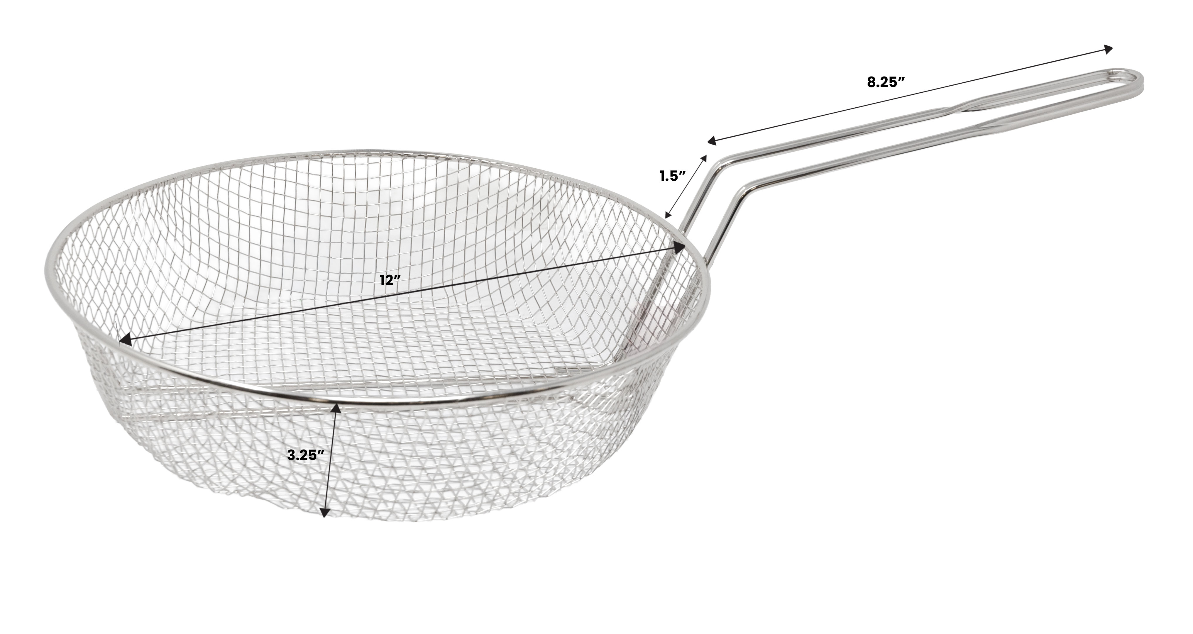 12″ x 3″ Culinary Basket Medium Mesh