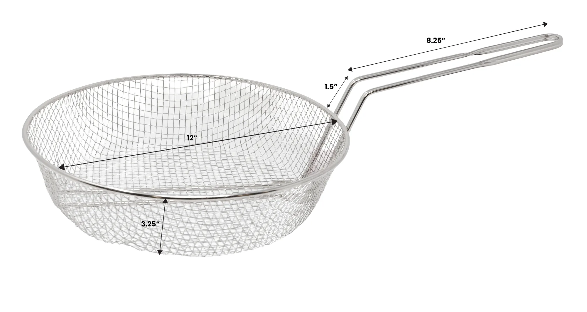 12″ x 3″ Culinary Basket Medium Mesh