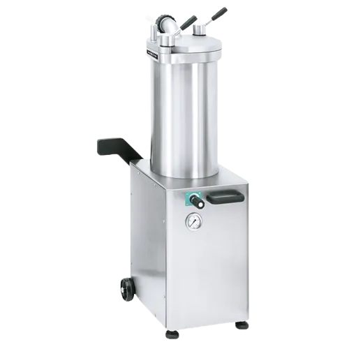 Talsa F25S 48 lb (22 kg) Hydraulic Piston Sausage Stuffer Stainless Steel | Trento – 220V, 1 Phase, 1300W (1.75 HP)