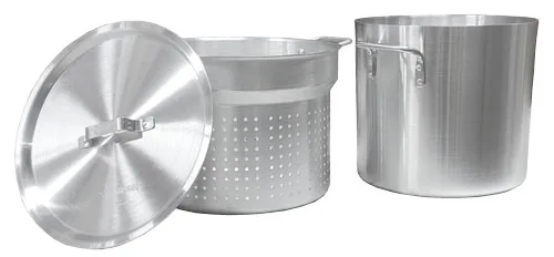 20 qt Aluminum Double Boiler with Perforated Inner Pot