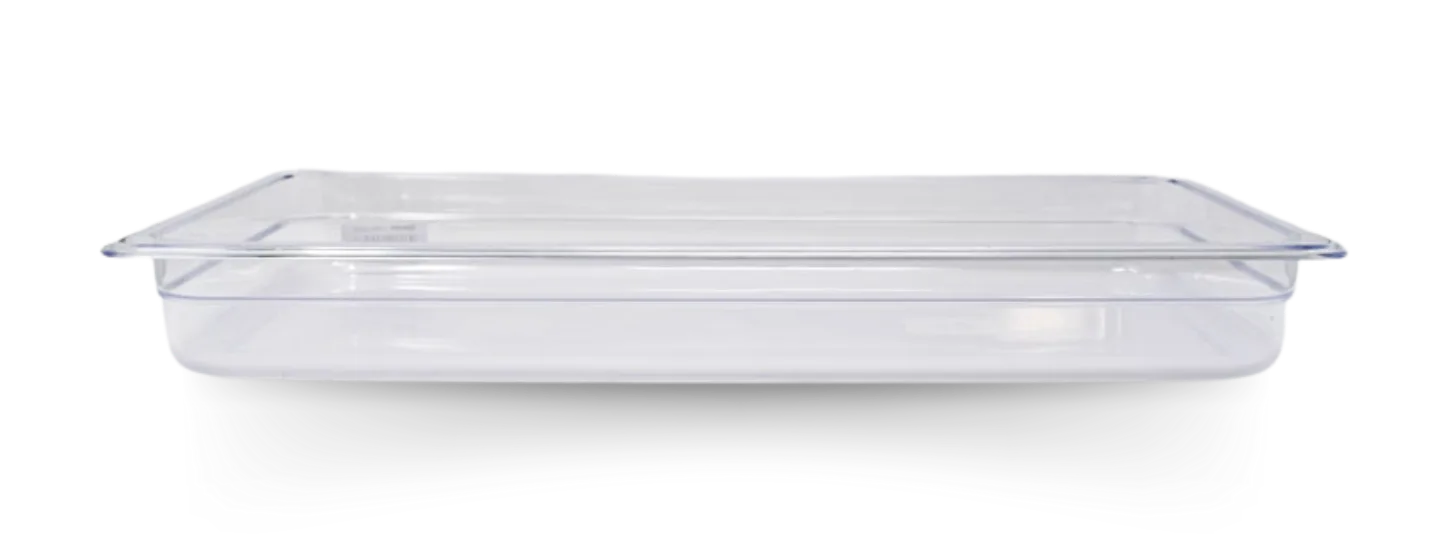 GN 1/1 Full-size Polycarbonate Clear Food Pan, 2 1/2″ Deep