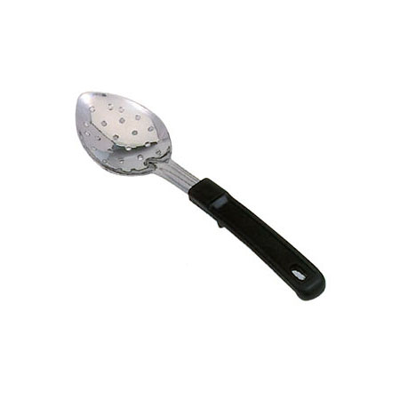 15" Stainless Steel Perforated Basting Spoon with Stop-Hook Handle