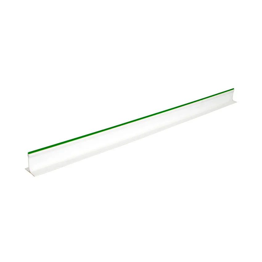 2″ x 30″ White Divider with Green Beading