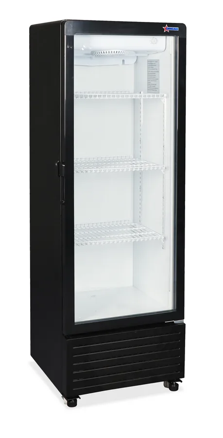 16.5″ One (1) Glass Door Display Refrigerator, 5 cu.ft. (140 L), Black