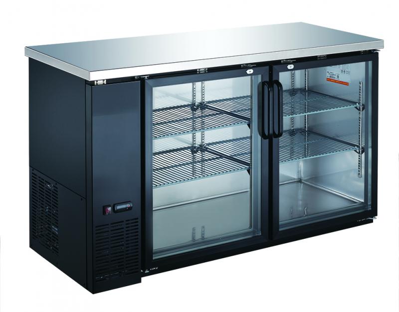 49" Glass Door Back Bar Cooler with 11.8 cu. ft. capacity