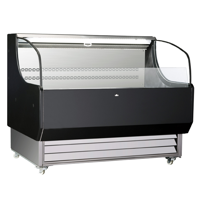 52" Grab-and-Go Open Refrigerated Floor Self-Serve Display Case with 13.07 cu.ft. Capacity