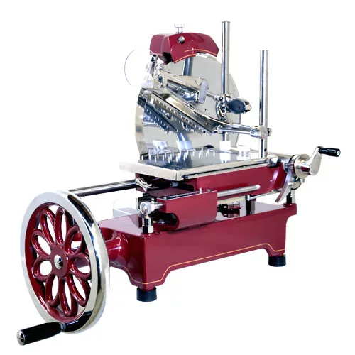 Trento Luxury Series 12″ Manual Volano Slicer with Flower Flywheel – Red