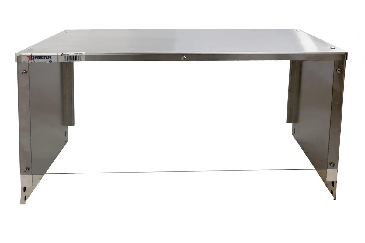 30" Sneeze Guard for 2 Pan Steam Table