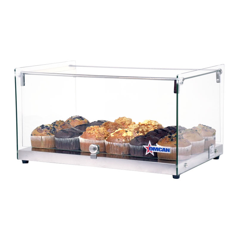 22" Countertop Food Display Case with Square Front Glass and 35 L capacity