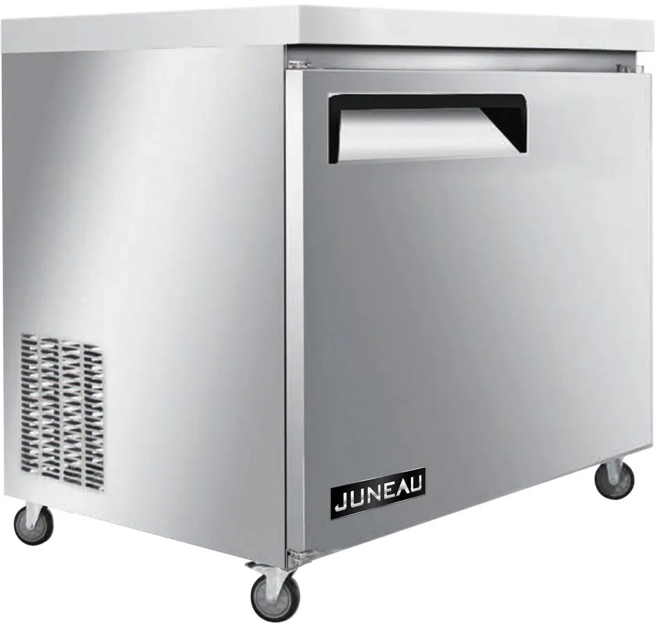 Juneau 27″ One (1) Door Undercounter Freezer, 3.4 cu.ft. (95 L), Stainless Steel