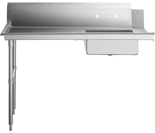 48" Left Side Soiled Dish Table with Sink
