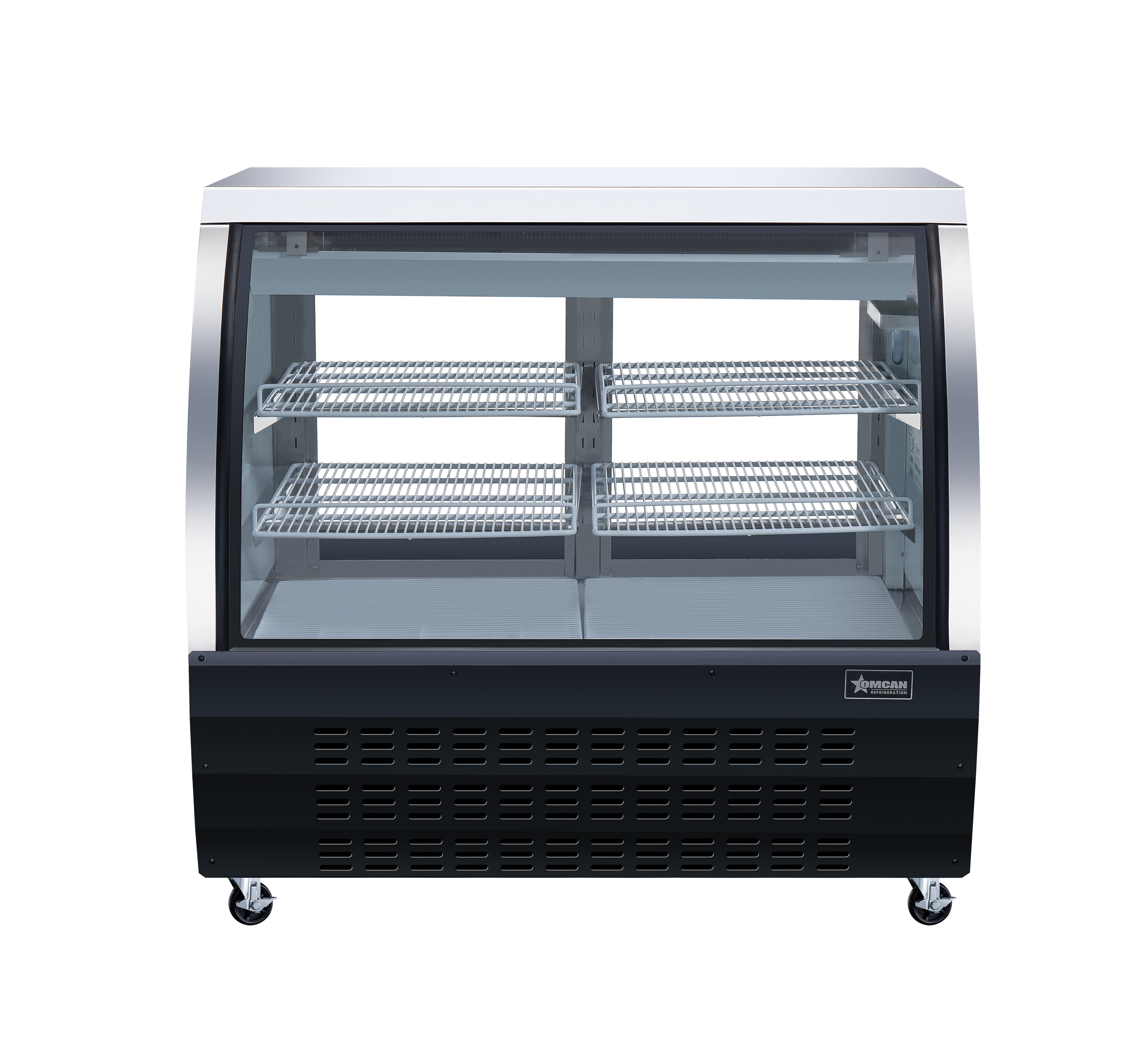 47″ Two (2) Shelf Floor Refrigerated Showcase, 18 cu.ft. (508 L), Black