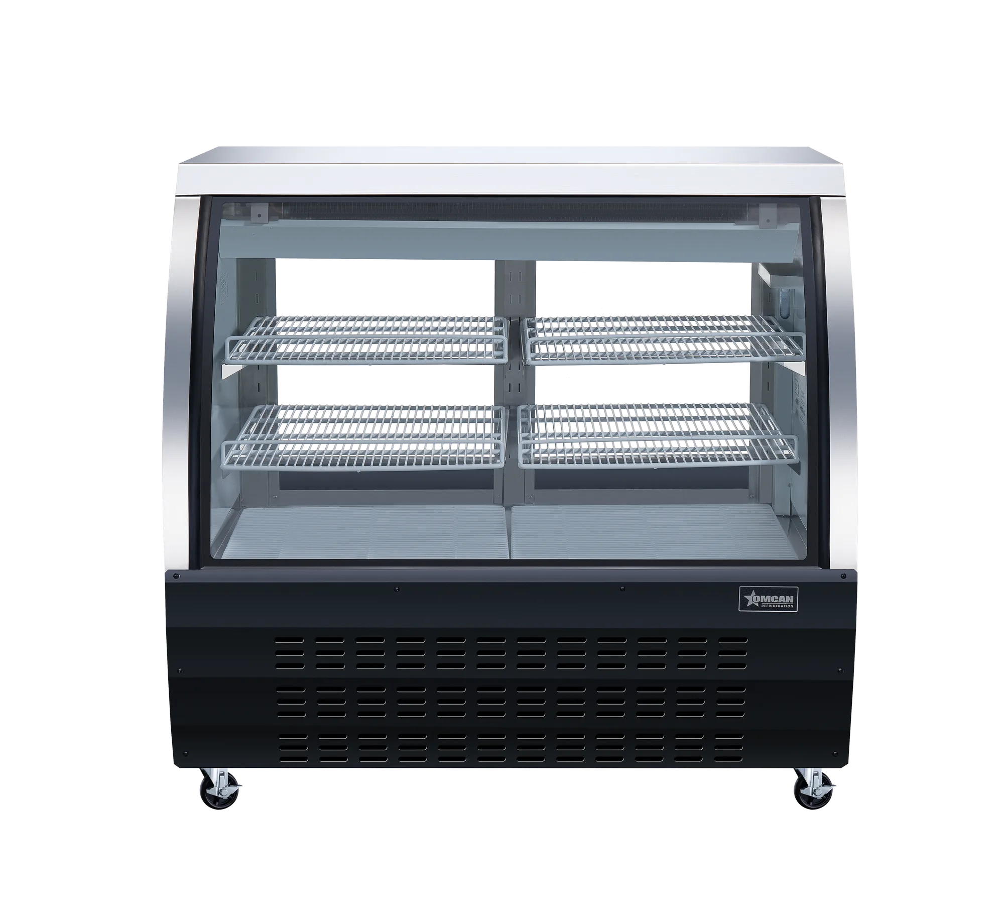 47″ Two (2) Shelf Floor Refrigerated Showcase, 18 cu.ft. (508 L), Black