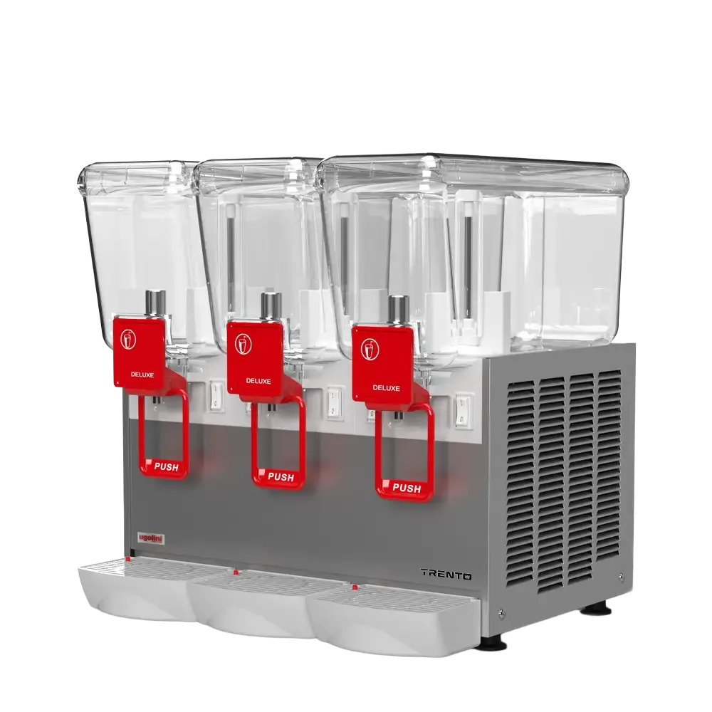 Ugolini Arctic Deluxe Agitator Triple Bowl Juice Dispenser with 3 x 12L Capacity – 115V
