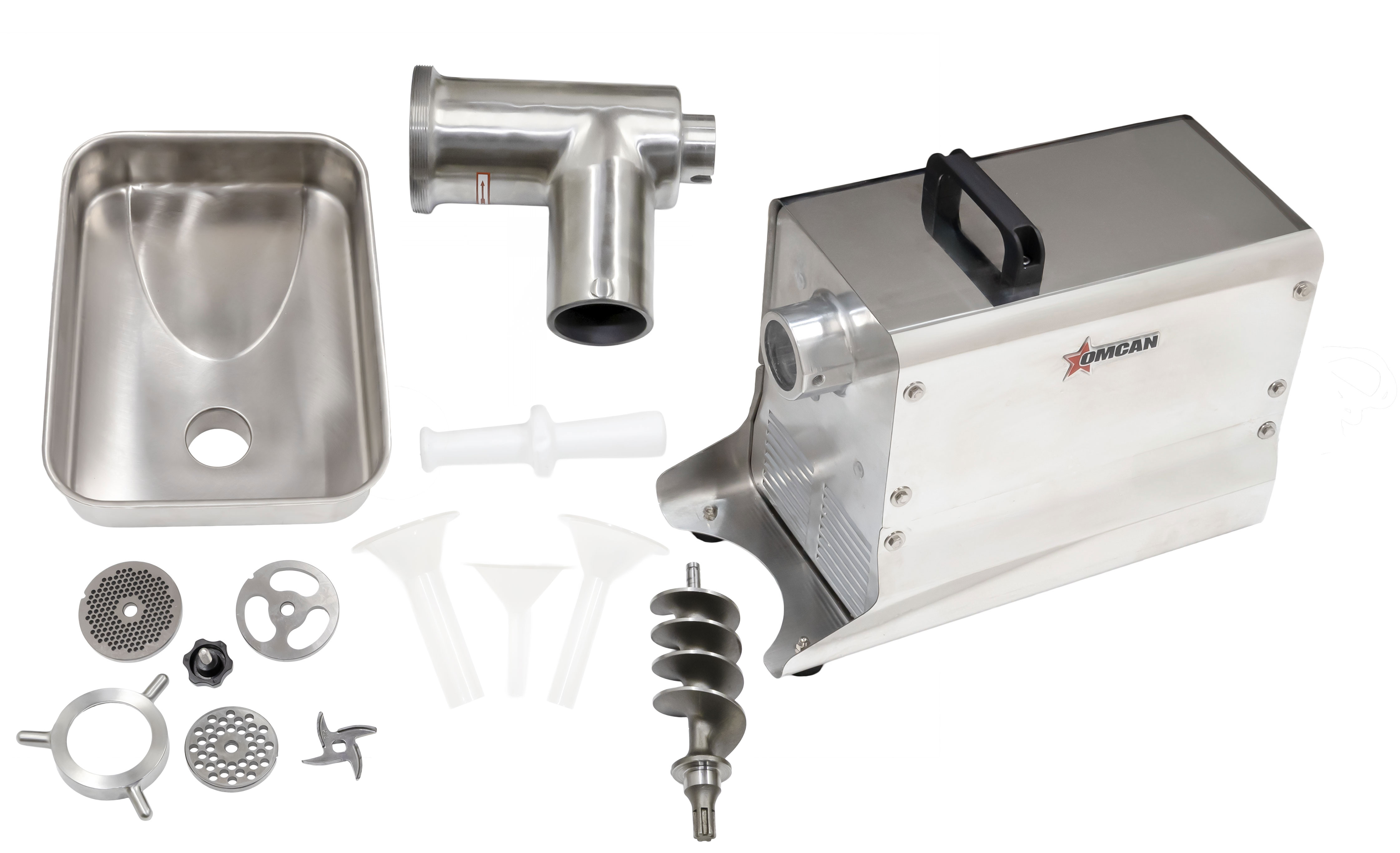#32 Commercial Medium-Duty Stainless Steel Meat Grinder with 1.5 HP