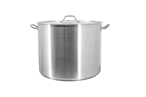 80 qt Stainless Steel Stock Pot with Lid