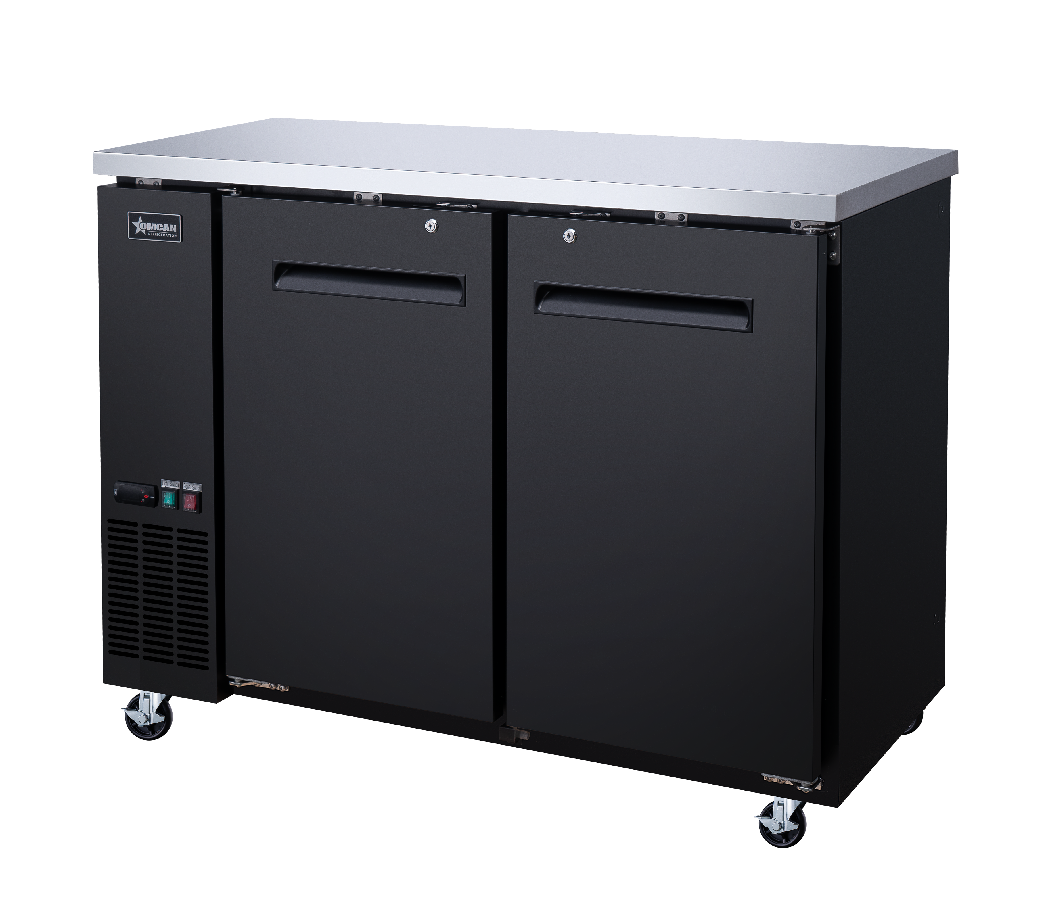 49" Solid 2-Door Bottle Cooler, 11.8 cu.ft. (335 L)