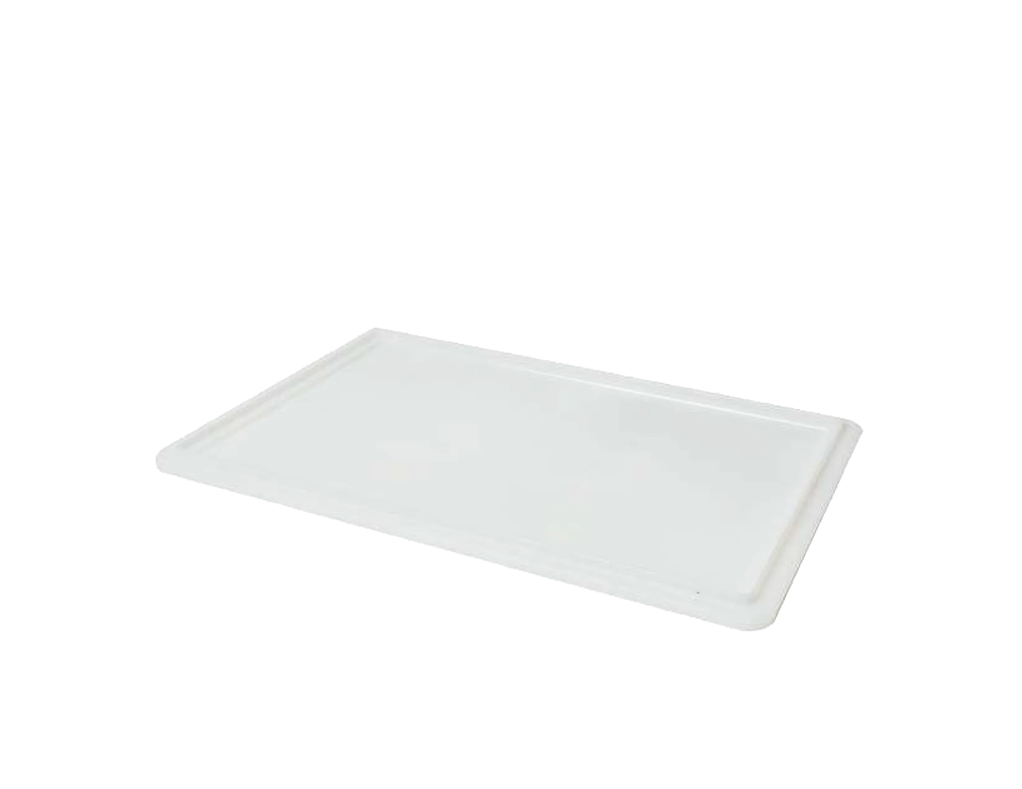 23.6” x 15.7” White Polypropylene Lid for Pasta Tray