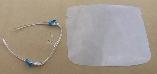 Disposable Face Shield Cover with Glasses Frame