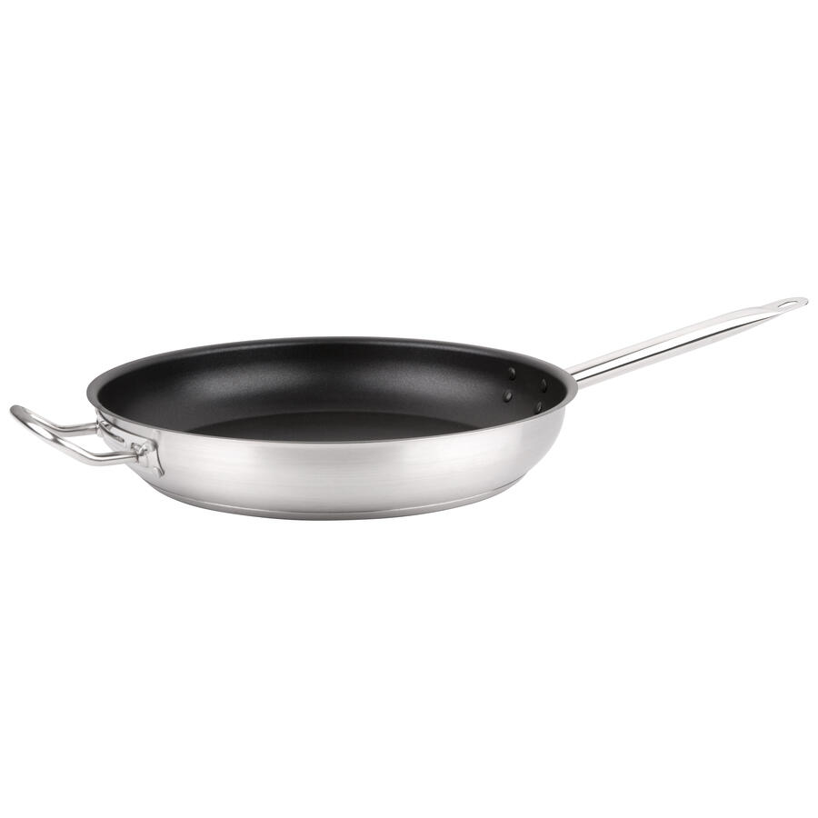 12" Non-stick Stainless Steel Fry Pan with Help Handle