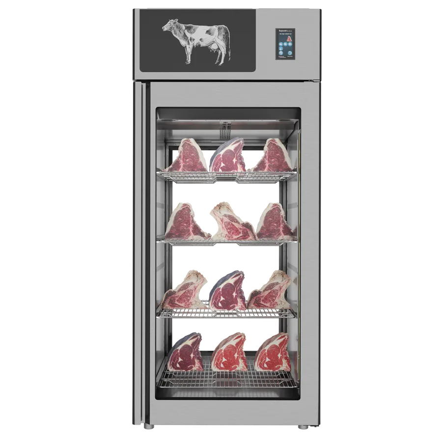 Stagionello® Dry Age 3.0 900 Liter, 225 Kg Dry Aging Cabinet with Humidity Management, 2-Glass View – 220-240V, 1Ph, 548W
