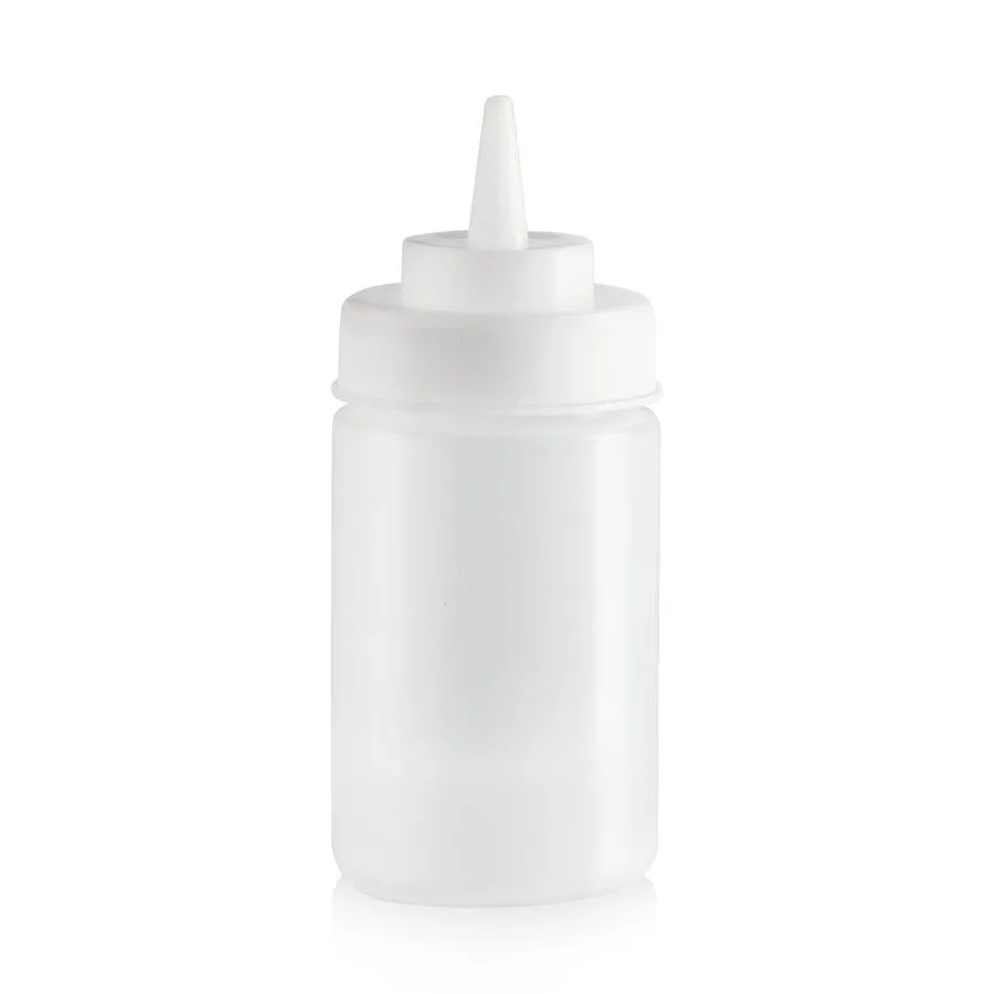 12 oz Condiment Squeeze Bottle, 6 pcs/Pack, BPA Free – Clear