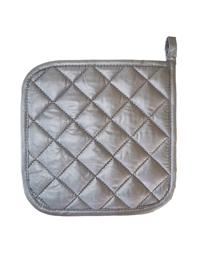 8” x 8” Silver-Coated Cotton Pot Holder - 12 pcs/pack
