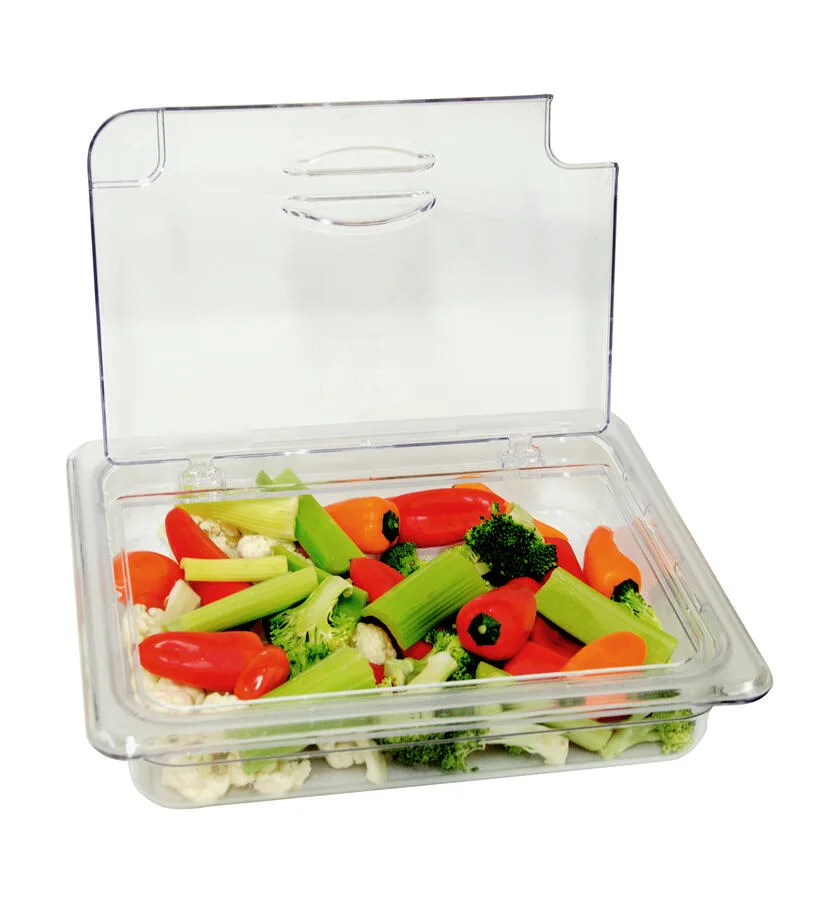 GN 1/2 Half Size Polycarbonate Clear Flip Lid with Notch