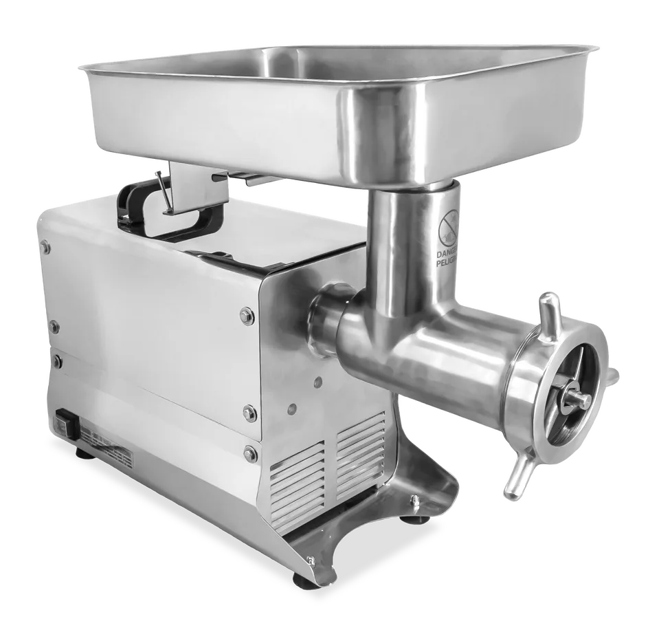 #32 Commercial Medium-Duty Stainless Steel Meat Grinder with 1.5 HP