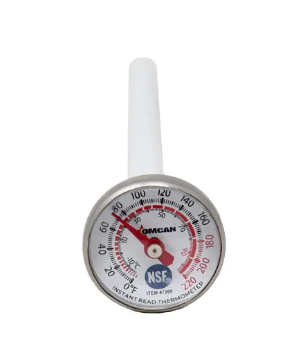 Pocket Test Thermometer 1″ dia. with Built-In Clip On The Protective Sleeves NSF