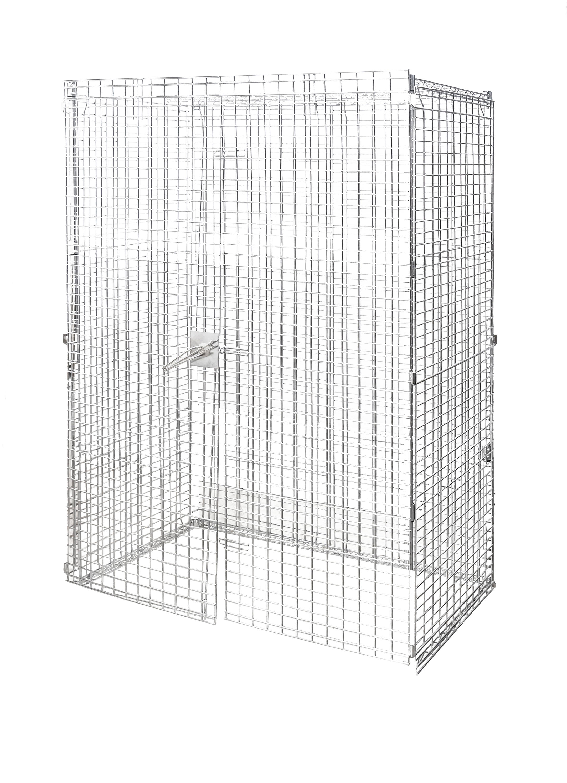 Mobile Security Cage (Panels Only) Chrome, 48″ x 24″ x 61″, NSF