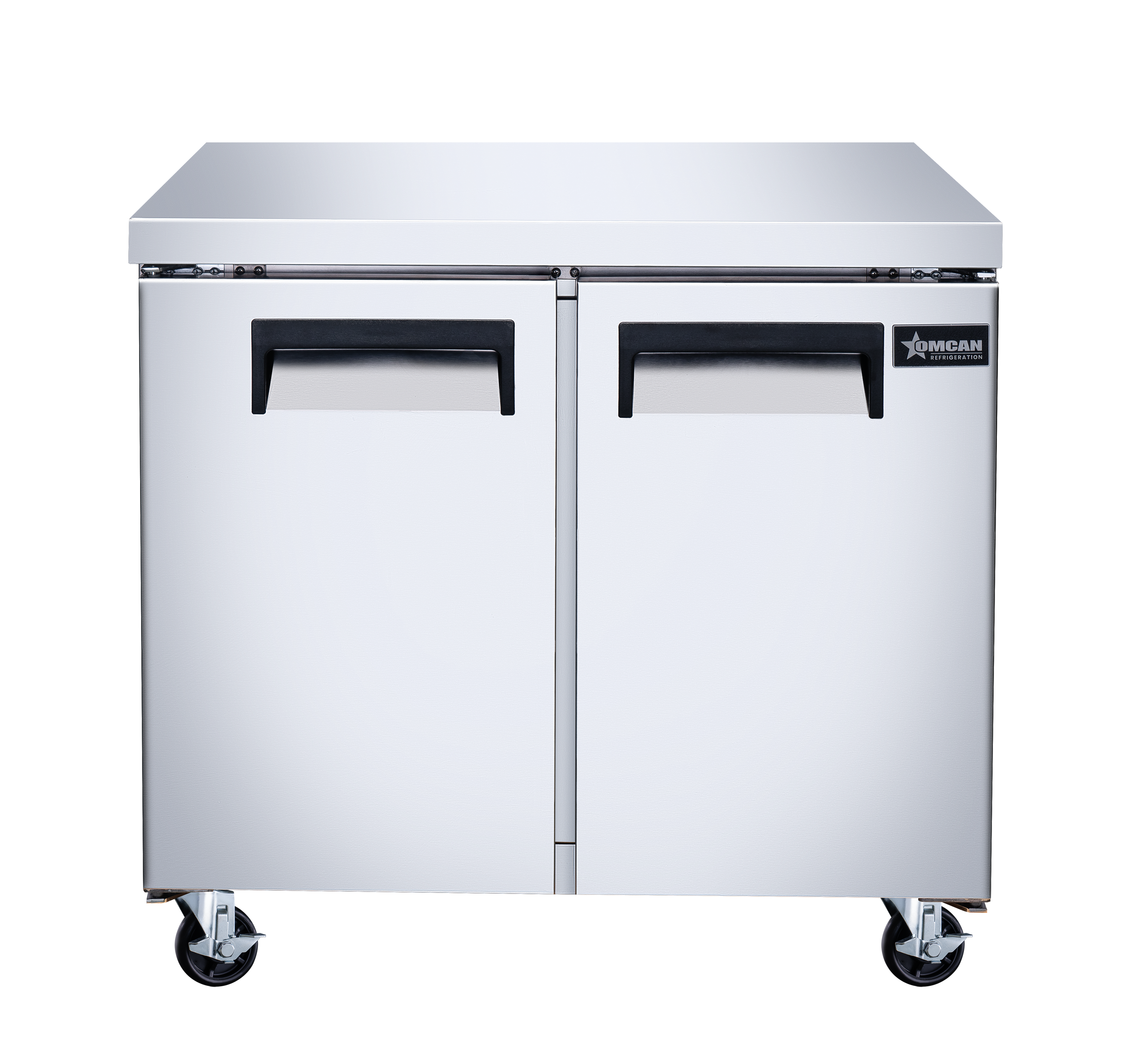 36″ Two (2) Door Undercounter Refrigerator, 8.7 cu. ft (246 L), Stainless Steel