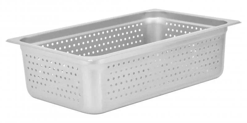 GN 1/1 Full-Size, 25-gauge Stainless Steel Perforated Steam Table Pan – 6″ Deep
