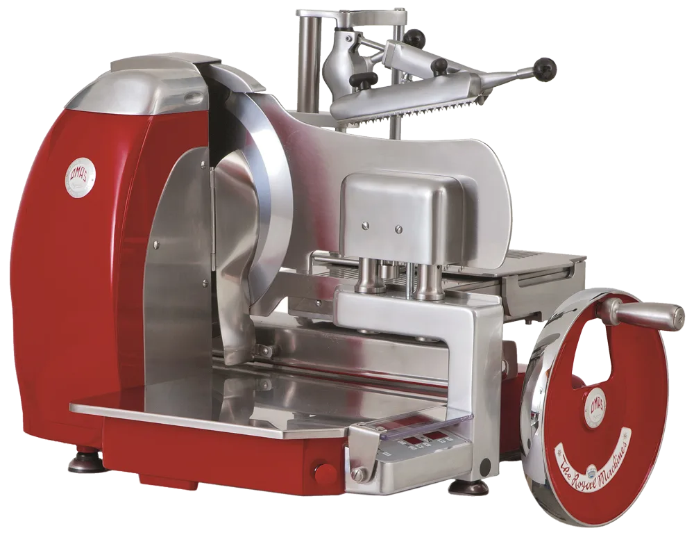 Omas 14.5″ Volano Semi-Automatic Meat Slicer Standard Flywheel | Trento – 120 V, 1 HP