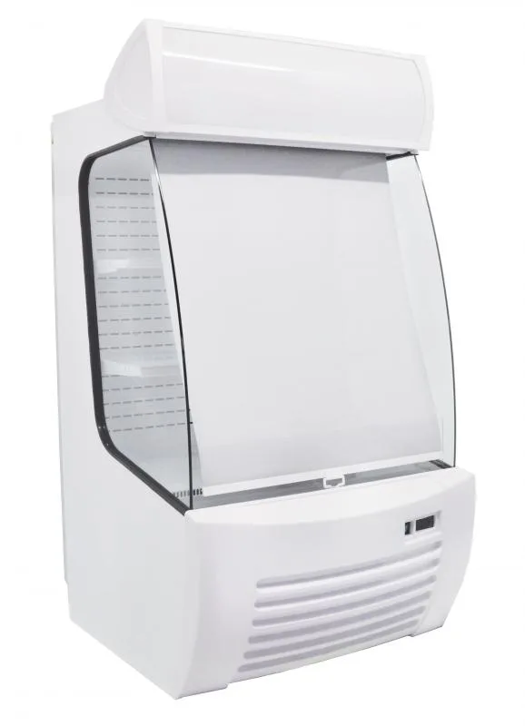 34″ Two (2) Shelf Refrigerated Floor Open Display Case, 12.7 cu.ft (360 L), White