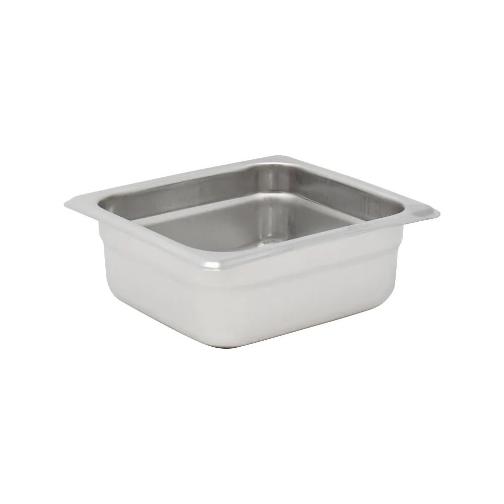 GN 1/6 Sixth-Size Anti-Jam Stainless Steel Steam Table Pan – 2.5″ Deep