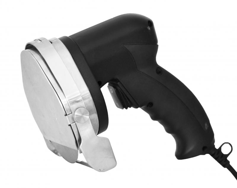Kebab Cutter with Round Stainless Steel and Serrated Blade
