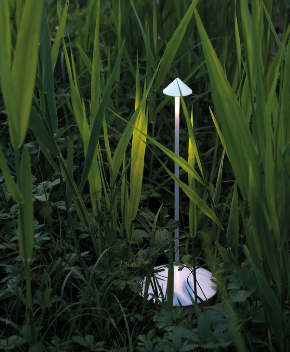 Laurentian White LED Rechargeable Table Lamp