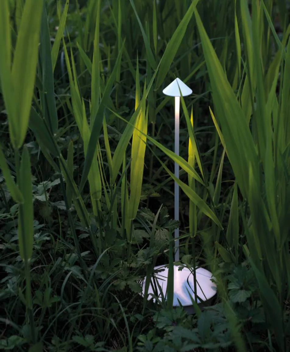 Laurentian White LED Rechargeable Table Lamp