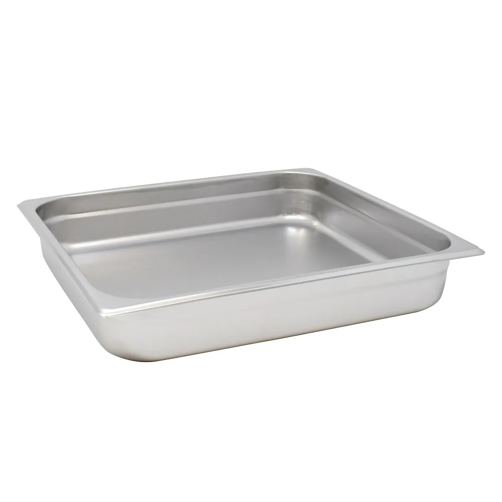 GN 2/3 Two-Third-Size Stainless Steel Steam Table Pan – 2.5″ Deep