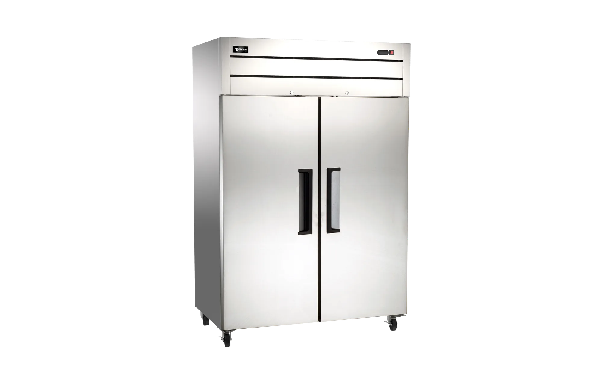 54″ Two (2) Door Top-Mounted Reach-in Freezer, 43.1 cu.ft. (1220 L), Stainless Steel