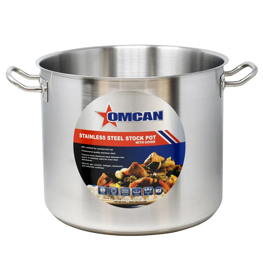 32 qt Stainless Steel Stock Pot with Lid