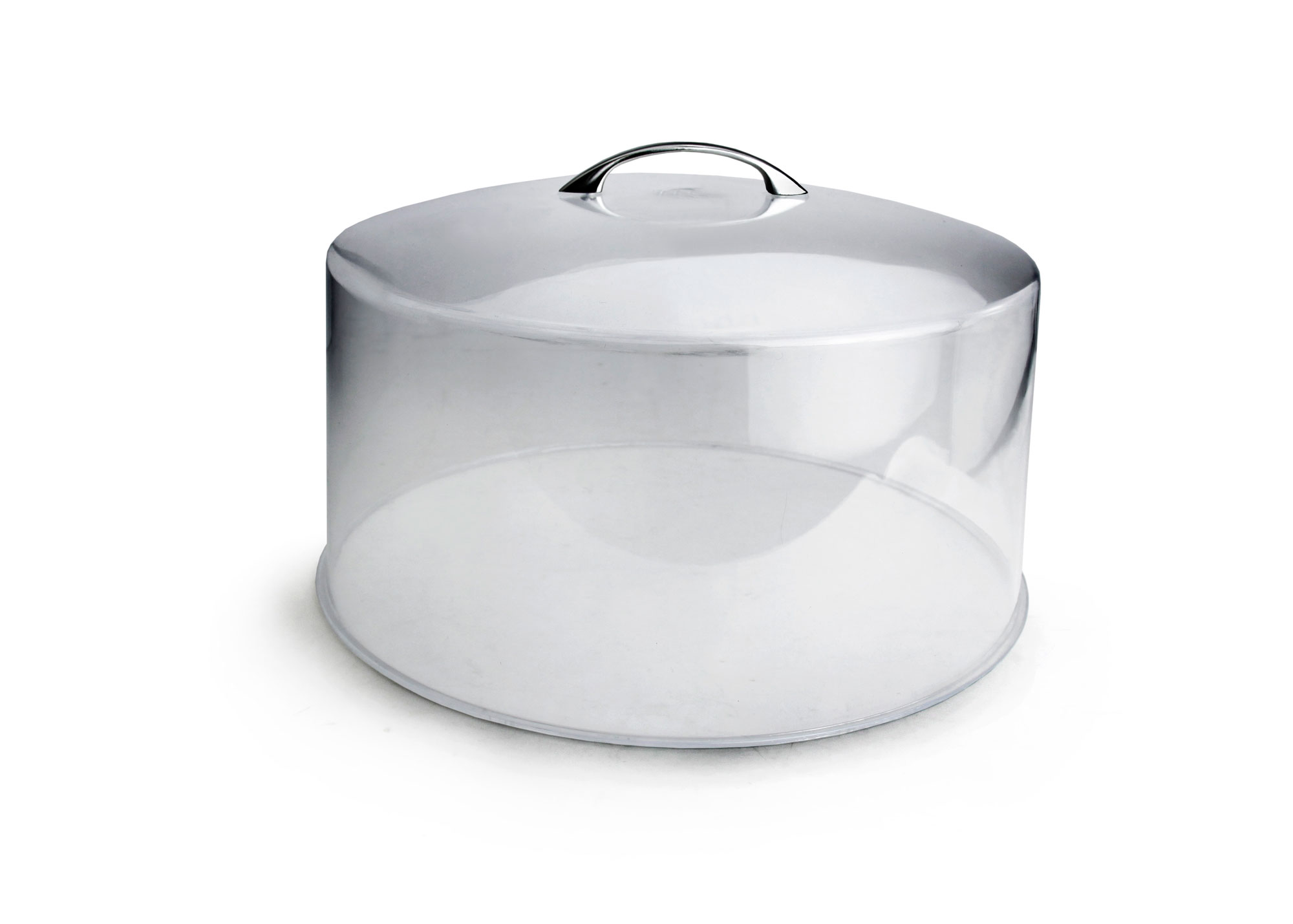 Plastic Cake Cover With Chrome Plated Handle