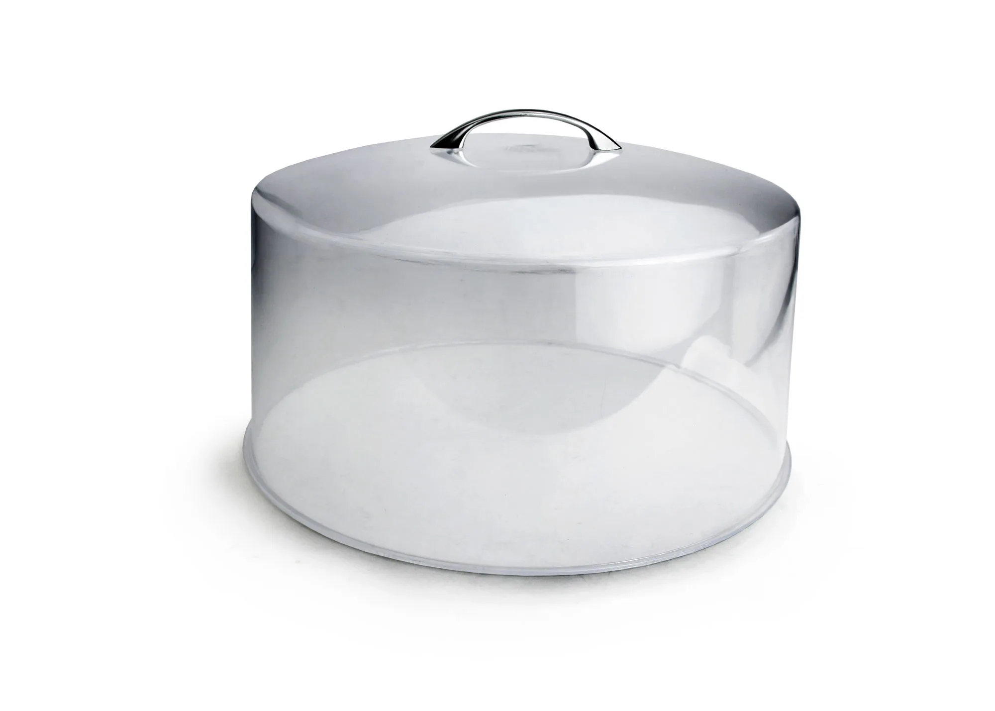 Plastic Cake Cover With Chrome Plated Handle