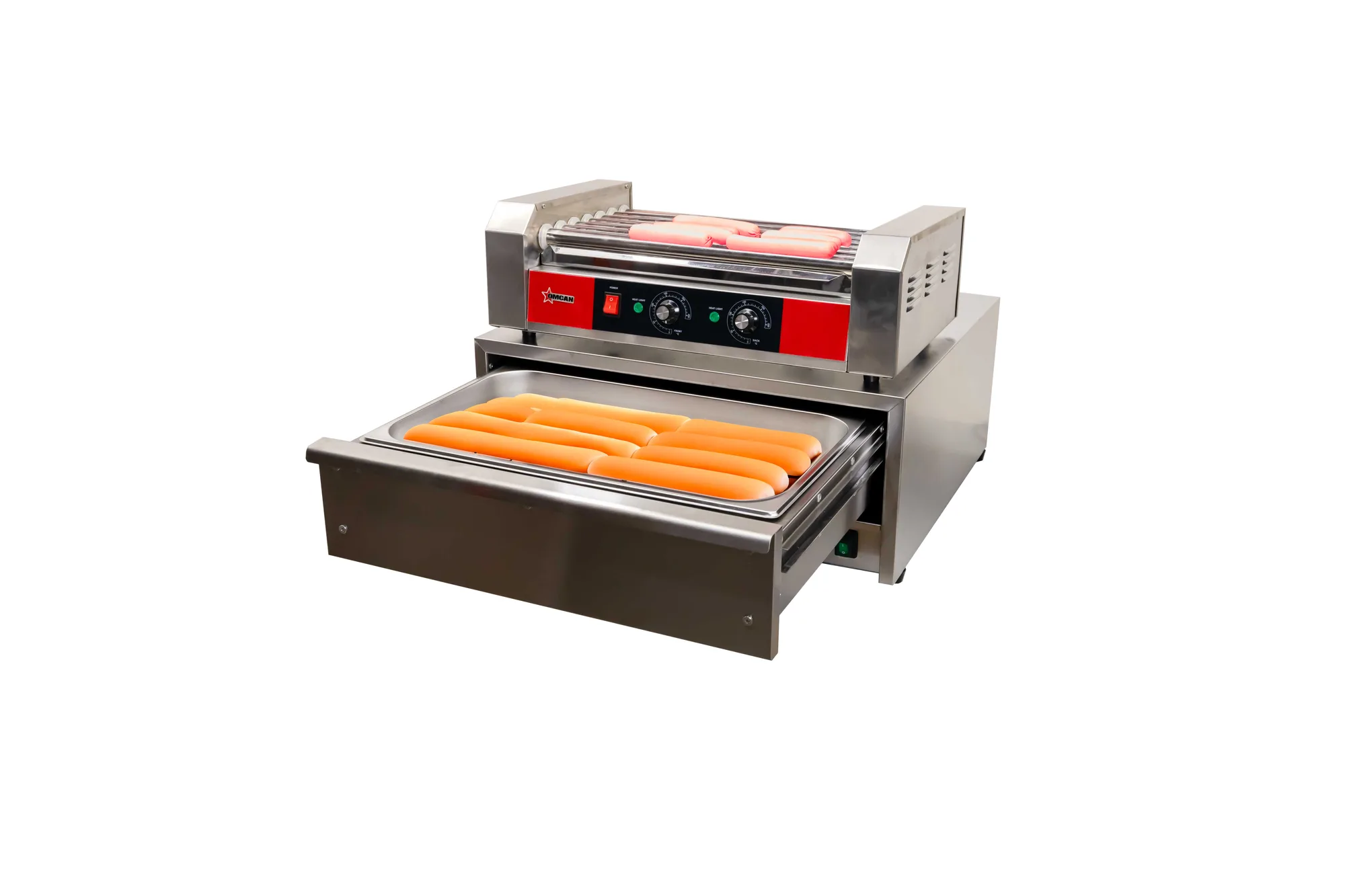 18 Hot Dog Roller Grill with 7 Rollers - 120 V, 910 W
