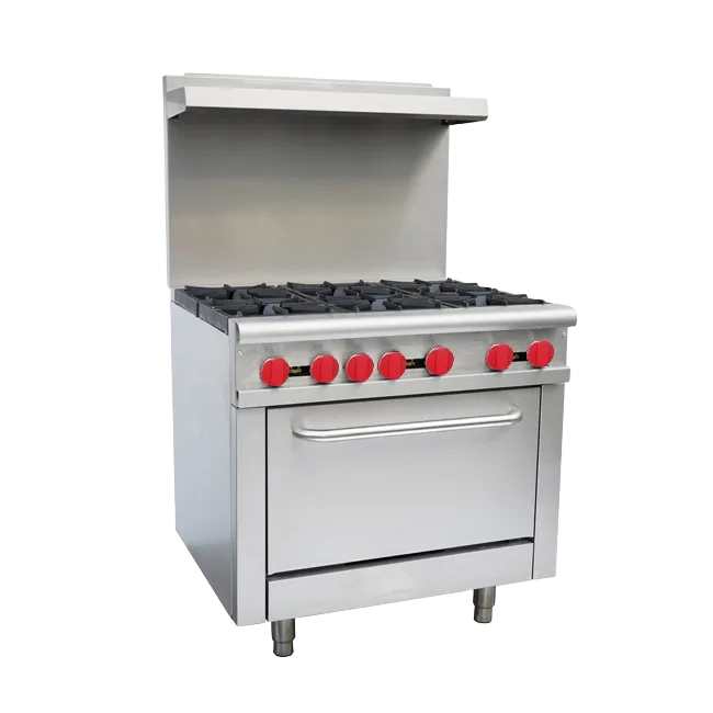 36″ Commercial Gas Range 6 Burners and Standard Oven 211,000 BTU – Liquid Propane