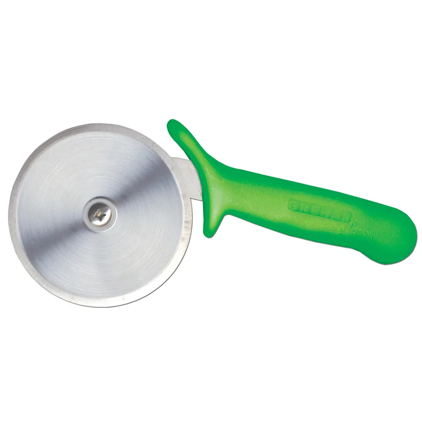 4" R-Style Pizza Cutter with Green Handle