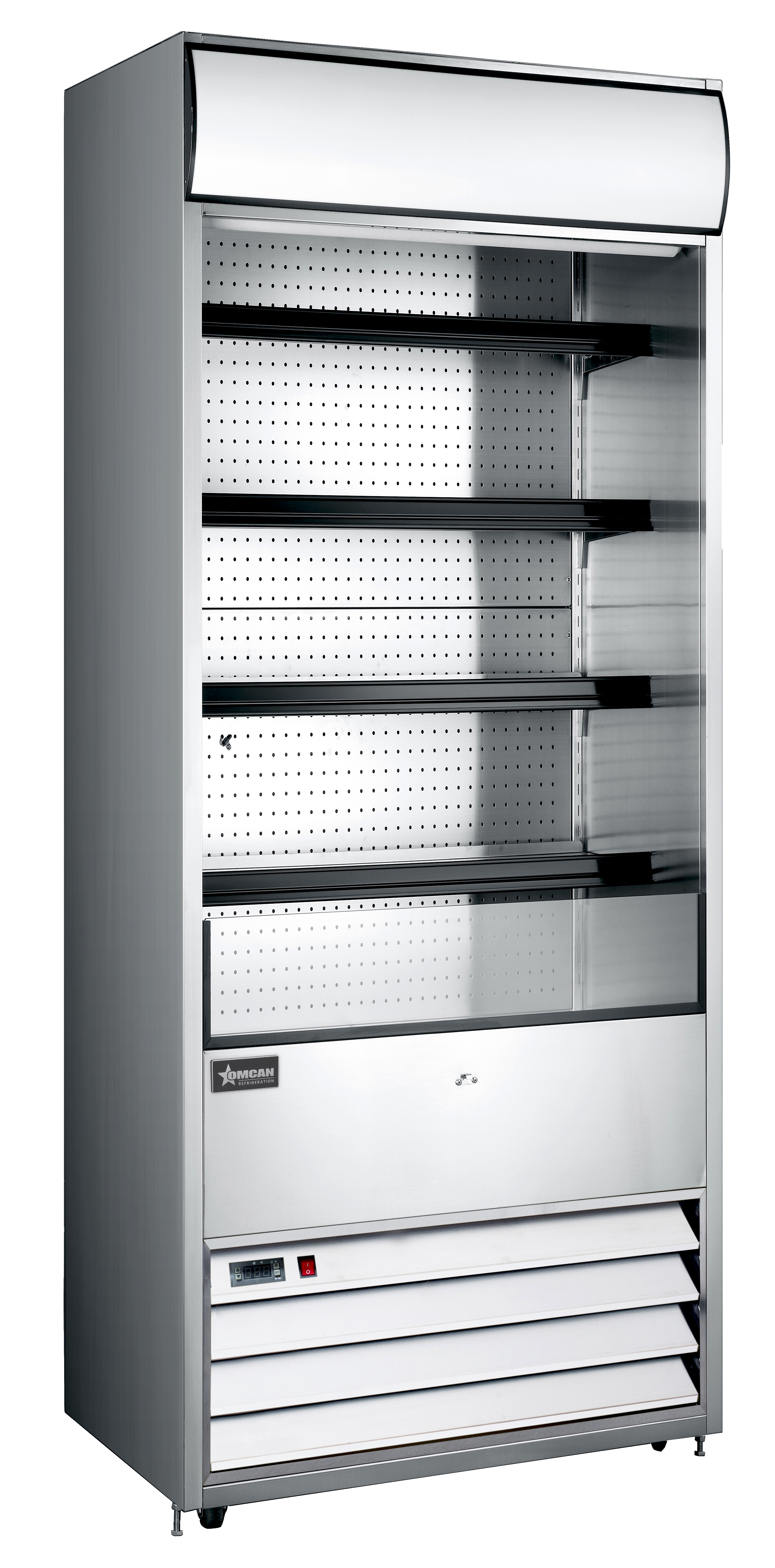 30″ Four (4) Shelf Grab-and-Go Refrigerated Showcase, 15.5 cu.ft. (440 L), Stainless Steel
