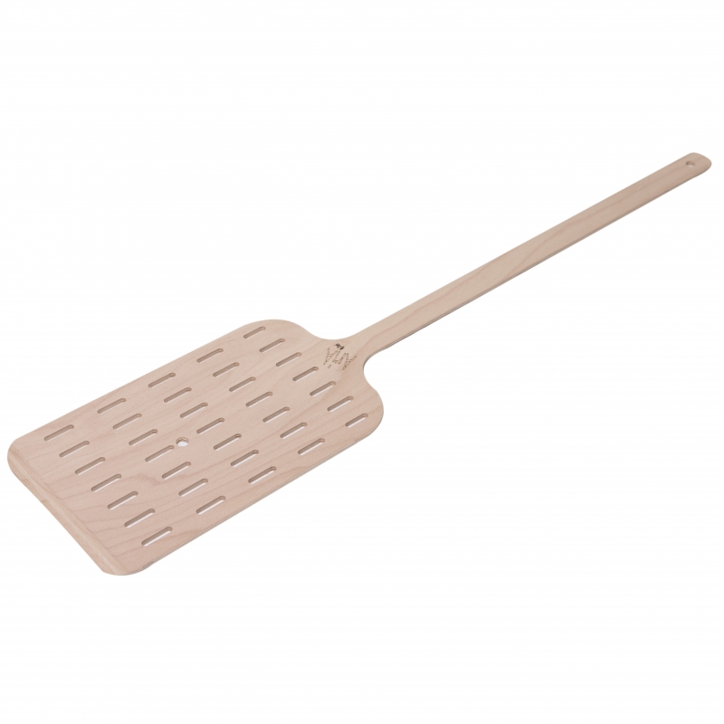Linea Dori 9.4" x 15.7" Perforated Beech Peel with 30" Handle