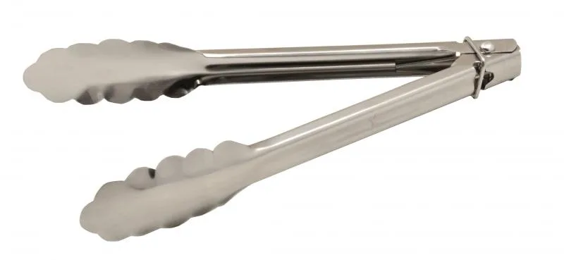 9" Stainless Steel Tongs
